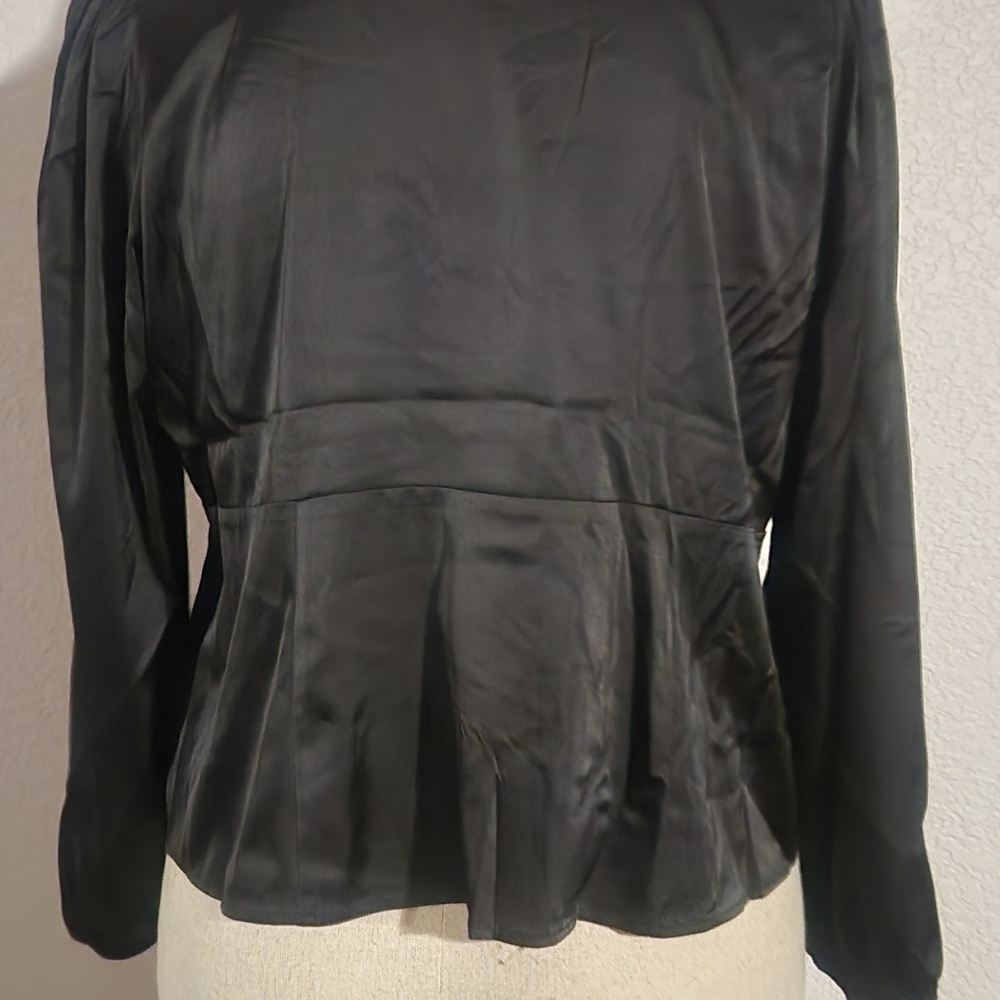 Torrid Black Button Front Blouse - Picture 9 of 9